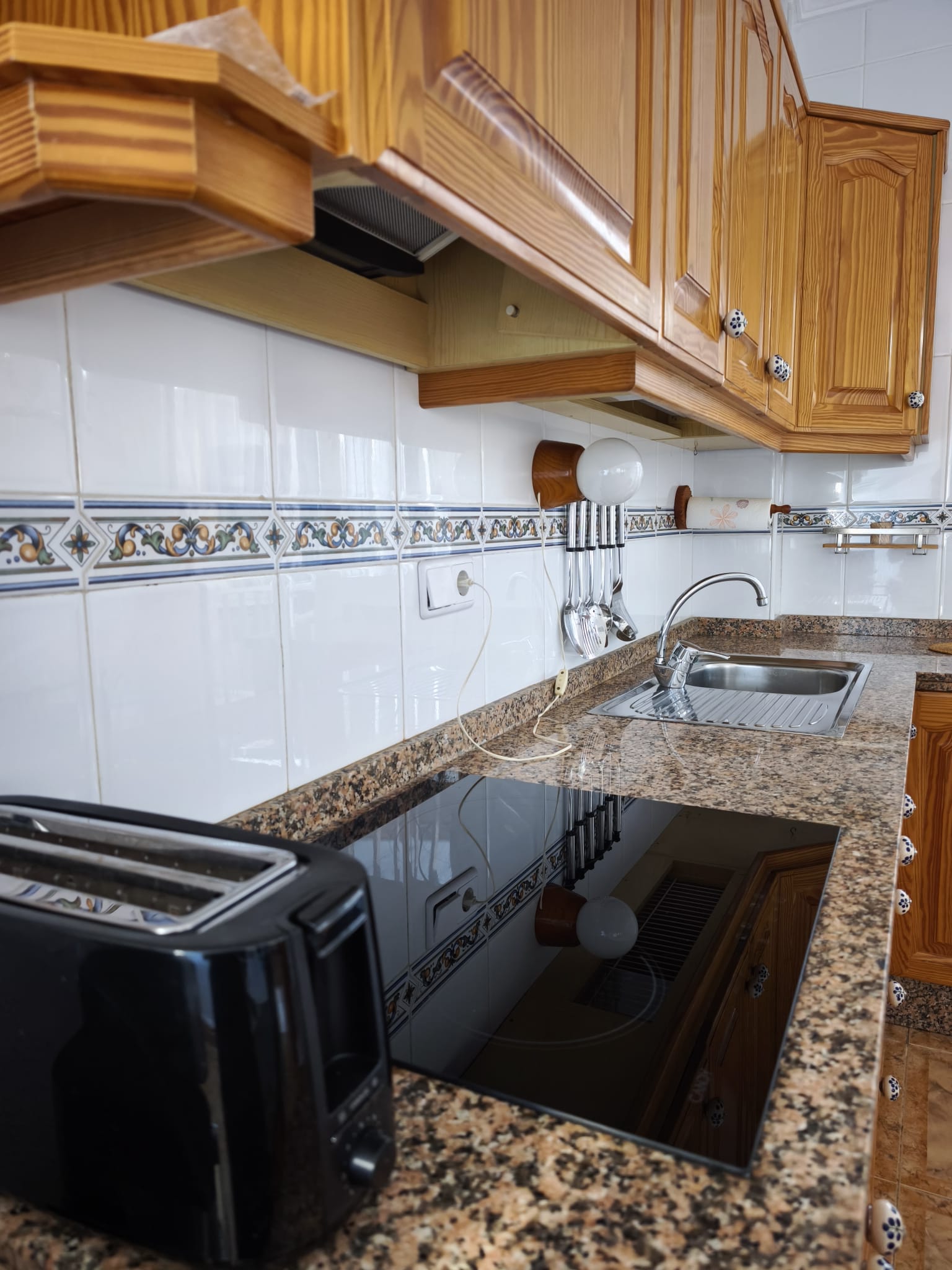 Kitchen with electric stove